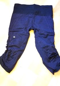 lululemon athletica Blue Patterned Leggings